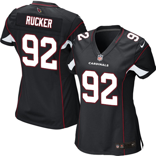 Women's Elite Frostee Rucker Nike Jersey Black Alternate - #92 NFL Arizona Cardinals